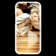 Coque HTC One M8s Femme blonde fashion glamour