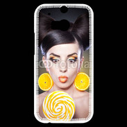 Coque HTC One M8s Lolita lollipops