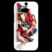 Coque HTC One M8s Pêle mêle chaussures