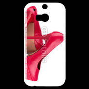 Coque HTC One M8s Escarpins plateformes rouges