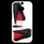 Coque HTC One M8s Escarpins et tube de rouge à lèvres