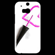 Coque HTC One M8s Coeur avec vernis à ongle 50