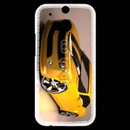 Coque HTC One M8s Belle voiture jaune et noire