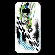 Coque HTC One M8s Course de voiture rétro