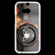 Coque HTC One M8s Roue en feu dragster