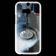 Coque HTC One M8s Roue en feu dragster 2