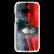 Coque HTC One M8s Roue en feu dragster 4