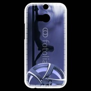 Coque HTC One M8s Silhouette sexy avec jante de voiture