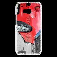 Coque HTC One M8s Voiture de sport rouge italienne