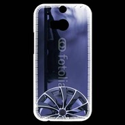 Coque HTC One M8s Silhouette sexy avec jante de voiture 2