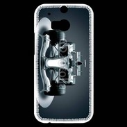 Coque HTC One M8s Formule 1 en noir et blanc 50