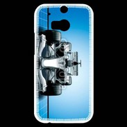Coque HTC One M8s Formule 1 sur fond bleu
