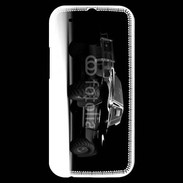 Coque HTC One M8s pickup en noir et blanc 10