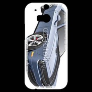 Coque HTC One M8s grey muscle car 20