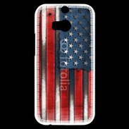Coque HTC One M8s USA Grunge drapeau