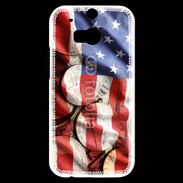 Coque HTC One M8s Drapeau et monnaie américaine