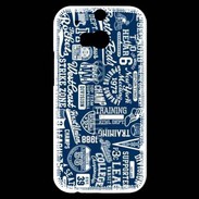 Coque HTC One M8s Vintage signe USA
