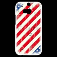Coque HTC One M8s USA texture vintage
