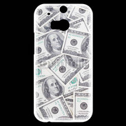 Coque HTC One M8s Fond dollars