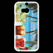 Coque HTC One M8s Cocktail sur la plage