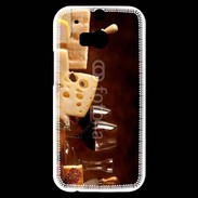Coque HTC One M8s Fromage, charcuterie et vin