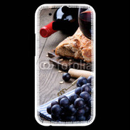 Coque HTC One M8s Pain et vin rouge