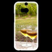 Coque HTC One M8s Verres de vin et vignes