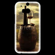Coque HTC One M8s Vin rouge et paysage viticole