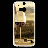 Coque HTC One M8s Verre de vin rouge et vignes