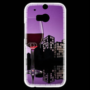Coque HTC One M8s Verre de vin rouge