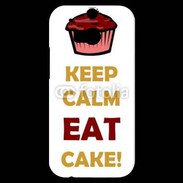 Coque HTC One M8s Keep calm eat cake