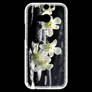Coque HTC One M8s Orchidée blanche Zen 11