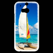 Coque HTC One M8s Bateau plage de Cuba