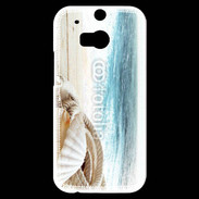Coque HTC One M8s Perle et mer