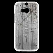 Coque HTC One M8s Rose des vents sur fond en bois