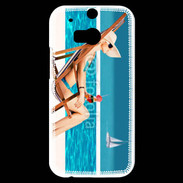 Coque HTC One M8s Sur la plage ensoleillée 1