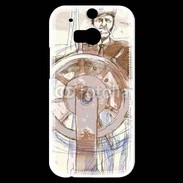 Coque HTC One M8s Illustration d'un capitaine de bateau