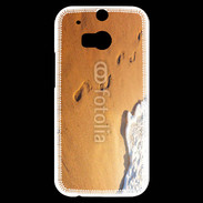 Coque HTC One M8s Trace de pas sur la plage