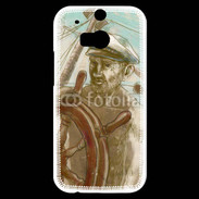 Coque HTC One M8s Illustration capitaine de navire