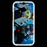Coque HTC One M8s Couple de plongeurs