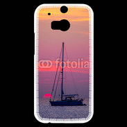 Coque HTC One M8s Couché de soleil en mer 50