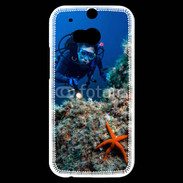 Coque HTC One M8s Plongeur en mer 10