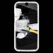 Coque HTC One M8s Major d'homme champagne