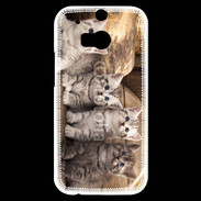 Coque HTC One M8s Chaton gris 2