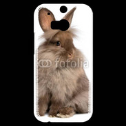 Coque HTC One M8s Lapin marron