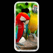 Coque HTC One M8s Couple de perroquets