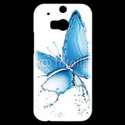 Coque HTC One M8s Papillon en eau