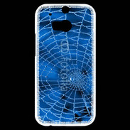 Coque HTC One M8s Toile d'araignée bleue