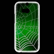 Coque HTC One M8s Toile d'araignée verte
