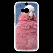Coque HTC One M8s Perroquet rose